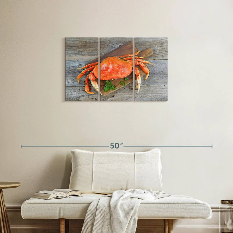 Crabe dormeur cuit, H 20 po x l 33 po