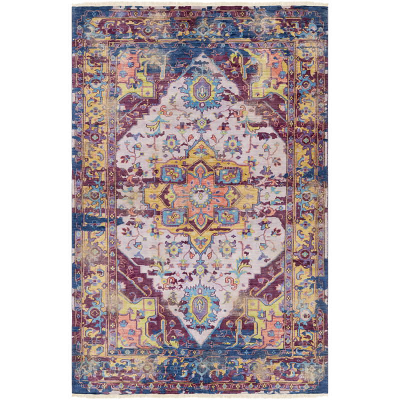 Festival Wool Oriental Area Rug, Rectangle 9' x 13'