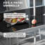 Ensemble repas de patio 8 pièces avec parasol de table Outsunny