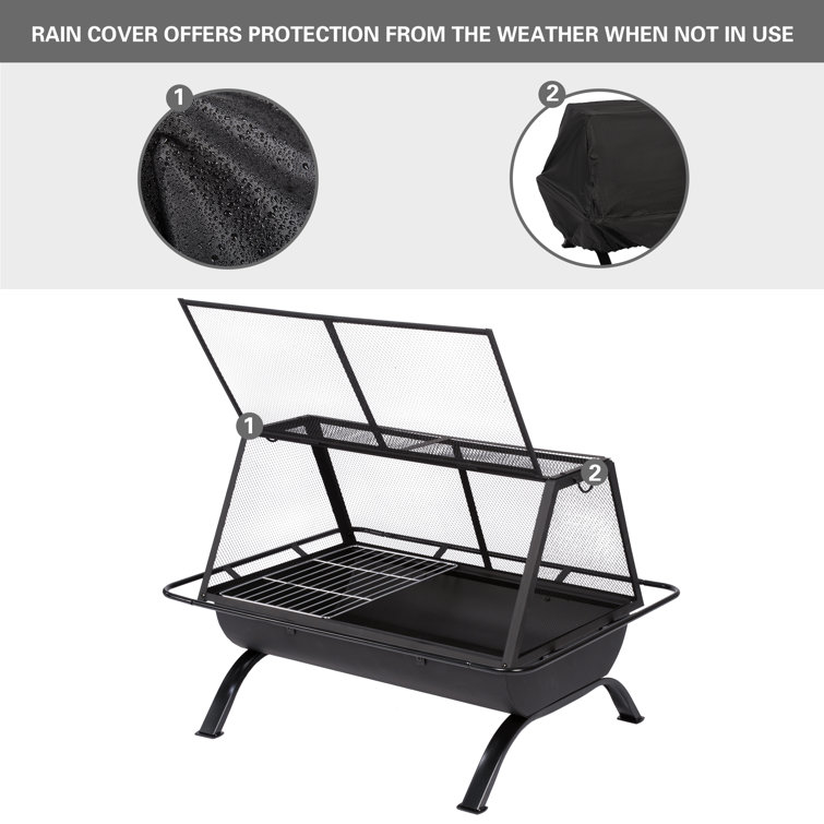 Antwonette Outdoor Portable Fire Pit Arlmont & Co.