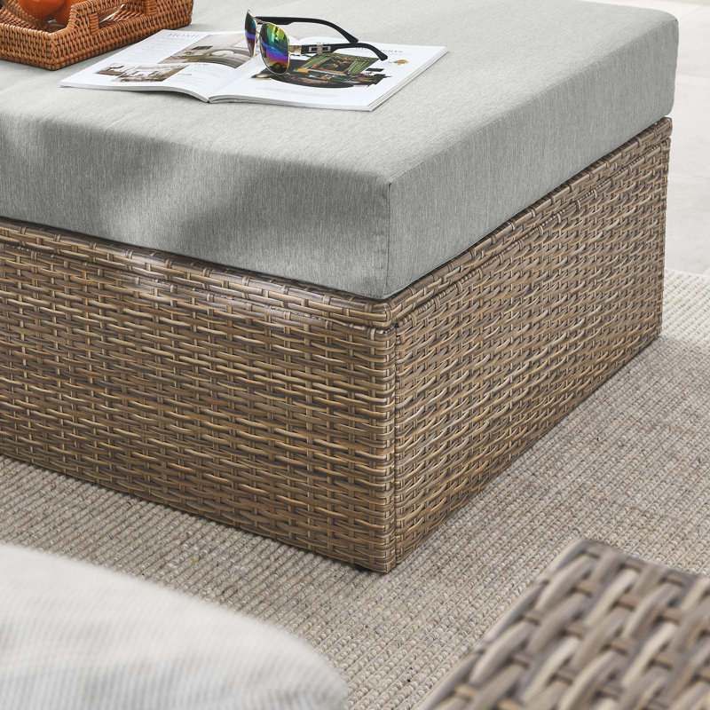 Ensemble de canapé modulaire avec repose-pieds Convene, gris