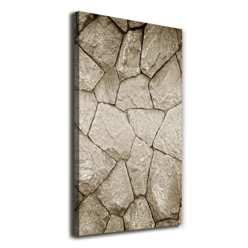 Stone Wall - Wrapped Canvas Print