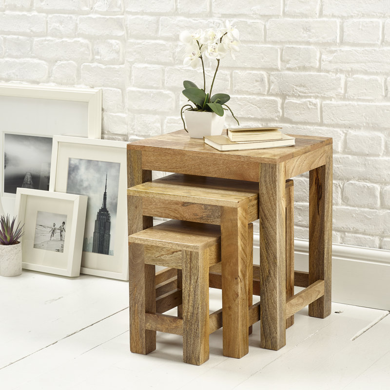 Evelyn Solid Wood Nesting Tables