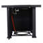 Newton Square Iron Propane Smokeless Fire Pit Table