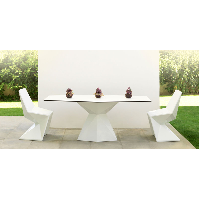 Vertex Patio Dining Chair, Ecru