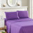 Lux Decor Collection Stripes Bed Sheets Microfiber Bedding Set with Fitted, Flat Sheet & Pillowcase-1713469942-1713469897