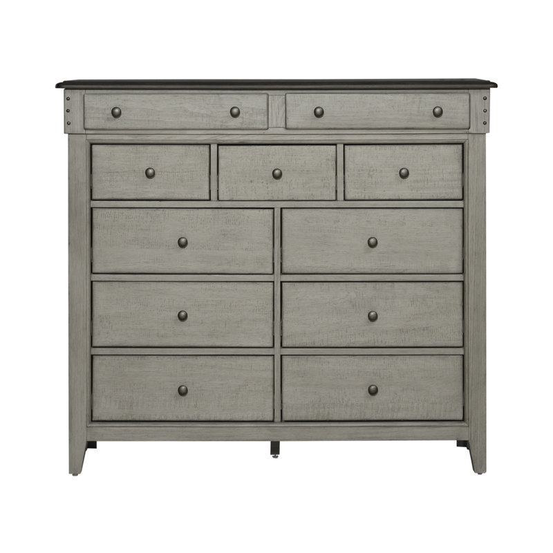 Commode double 11 tiroirs l 54 po Cathleen