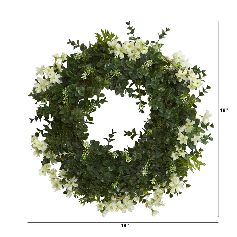 Faux Polyester 18'' Wreath