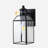 Classic Black 12.5''H Motion Sensor 1-Light Outdoor Wall Lantern with Clear Glass Shade Waterproof