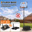 Panier de basketball réglable réglable avec base remplissable et roues, système de but de cour arrière