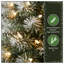 Sapin de Noël floqué et illuminé-88089313