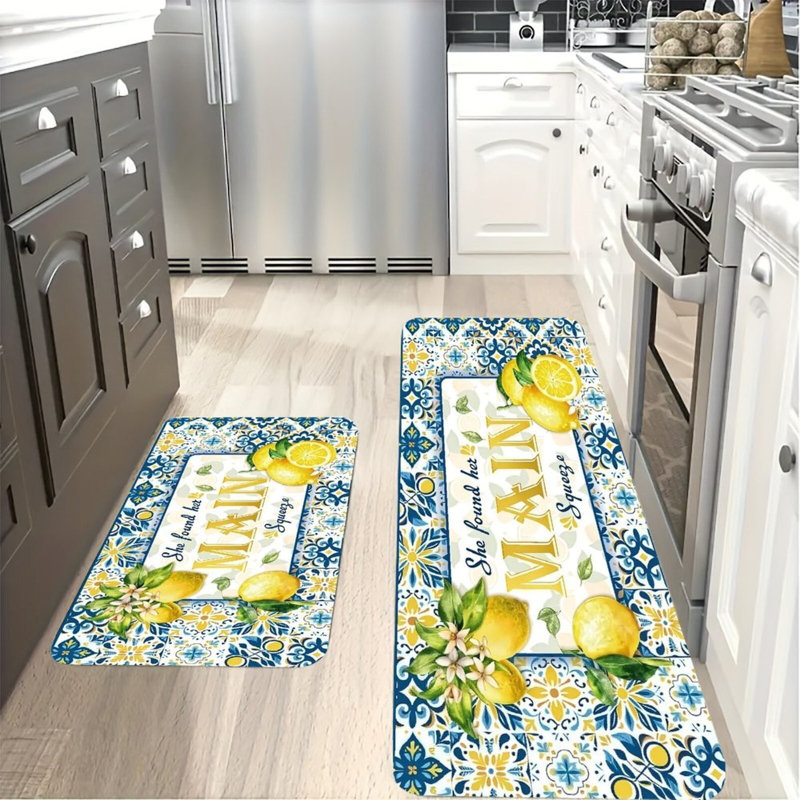 Tapis de cuisine 2 pièces Lemon