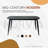 Norvia Rectangular Dining Room Table, Model : NVT-48, Sloped Edges & Metal-Tipped Legs, Hardwood Design, Quick Assembly, Ebony Black Finish-1826836884