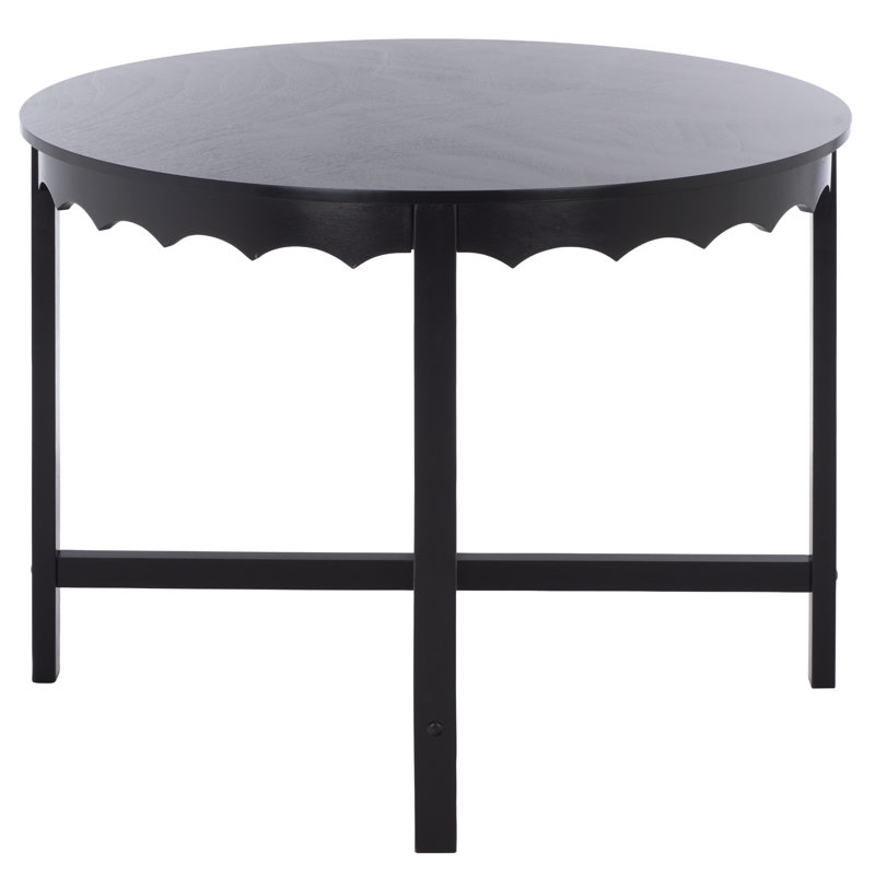 Seraphina Round Dining Table, Matte Black
