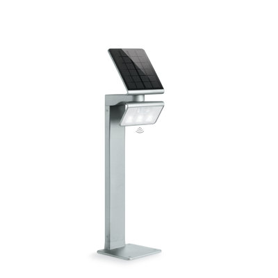 LED Solar Pathway Light XSolar GL-S Silver with Motion Sensor 117.8 cm Height Adjustable