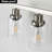 4- Modern Bathroom Vanity Lamp - Brushed Nickel Finish With Clear Glass Shade For & Dressing And Shades-429502607-429502604