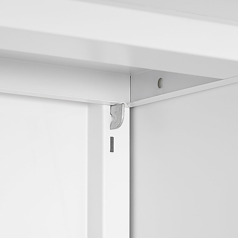 Support d'imprimante en métal avec rangement, table d'imprimante mobile, classeur, armoire de rangement de salon, Blanc