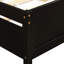 Lit plateforme simple en bois massif avec lit gigogne - Finition design pour un espace de chambre à coucher tranquille