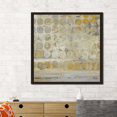 «Dots on Gold», reproduction de peinture acrylique