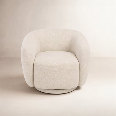 Pine Swivel Barrel Chair