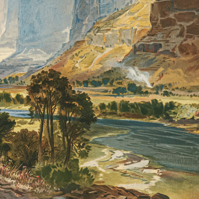 «Valley of Babble Waters, Southern Utah», 1876, reproduction d'art sur toile, 18.25" H x 23.25" W