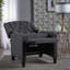 Fauteuil inclinable rembourré en tissu Classic-133689174