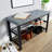 Sleaford Grey 2 Shelf Linen Shoe Bench