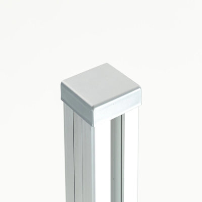 Silver Above Ground Fence Post - Set Of 1
