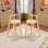 2-Pack Rubberwood Bar Stools With Cross-Bar Backrest  For Indoor Dining And Counter Use