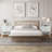 Elora 2 Drawer Nightstand, Bedside Table with Storage Drawers, Night Stand for Bedroom, End Table or Side Table for Living Room, 15.5" D x 23.6" W x 24.2" H, White-181038262