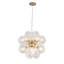 12-Light Modern Dimmable Sputnik Sphere Chandelier With Glass Globe-312046081