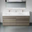 Meuble-lavabo autoportant avec lavabos doubles-530750894