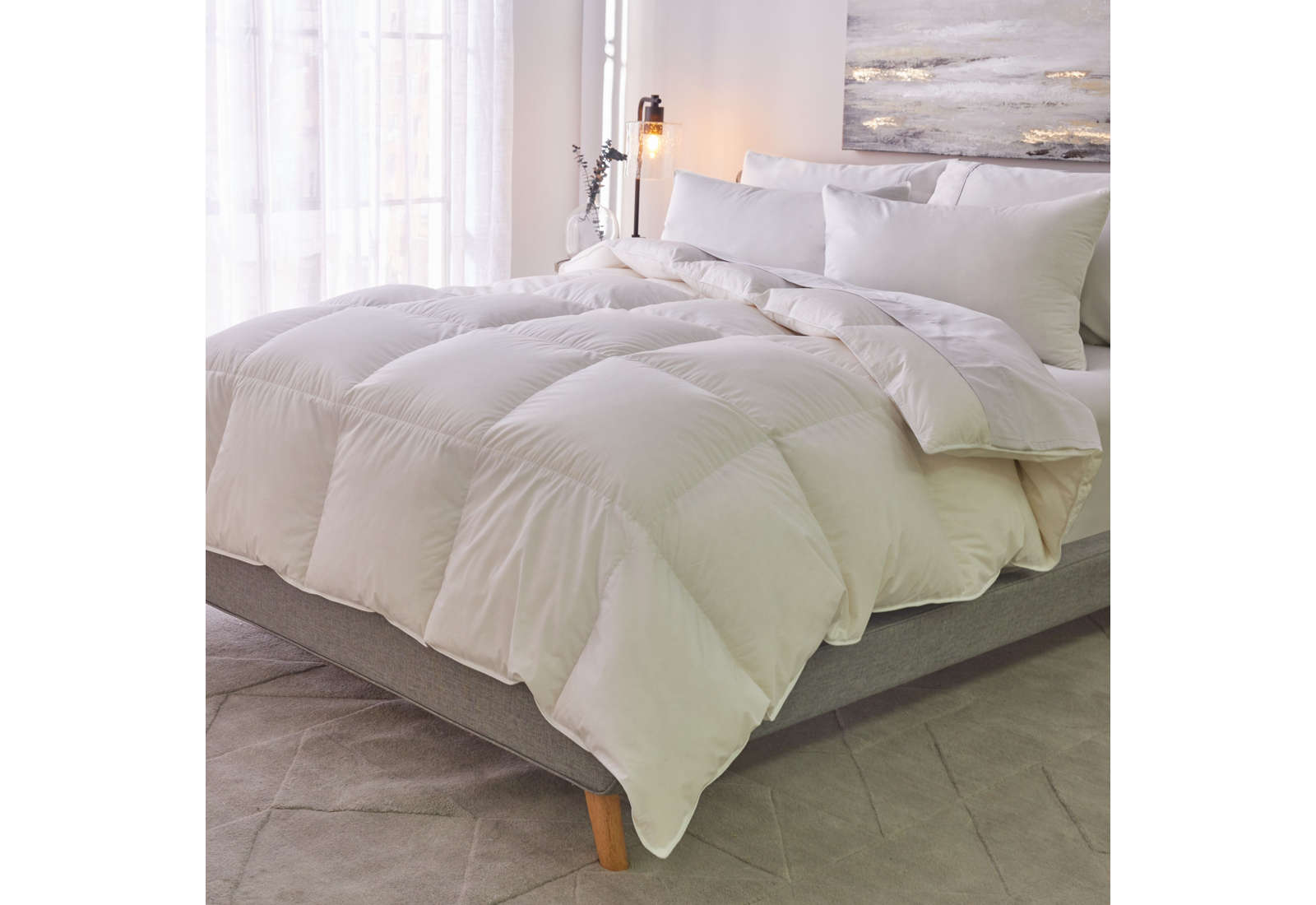 types of down comforters