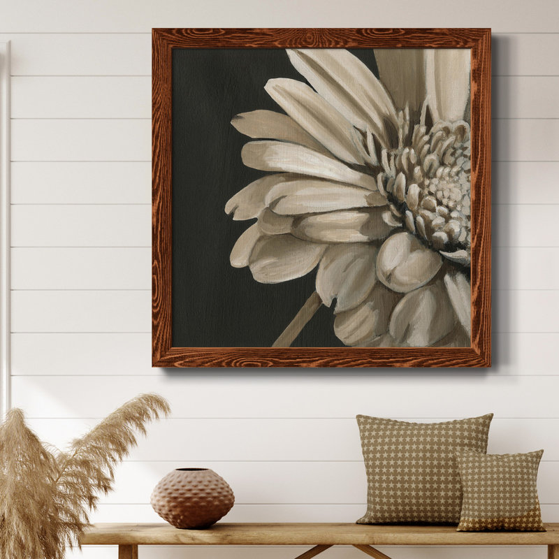 Classical Blooms IV - Art mural, H 27,5 po x l 27,5 po x P 1,5 po, Érable