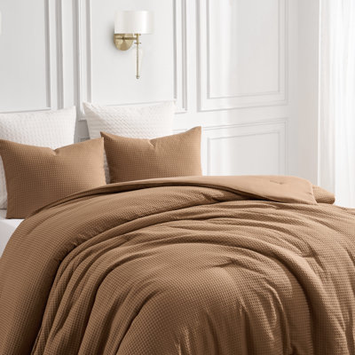 Kathy Ireland 3 Pc Waffle Comforter Set