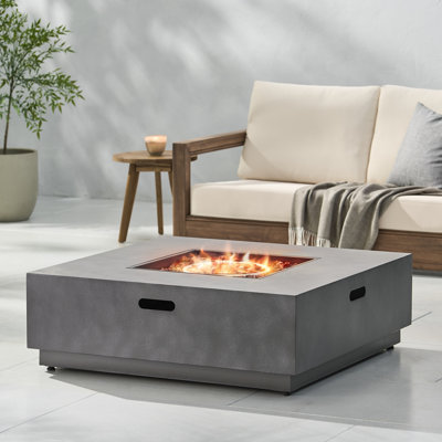 SQUARE Iron FIRE PIT-50 000 BTU(Tank Cover not Included)