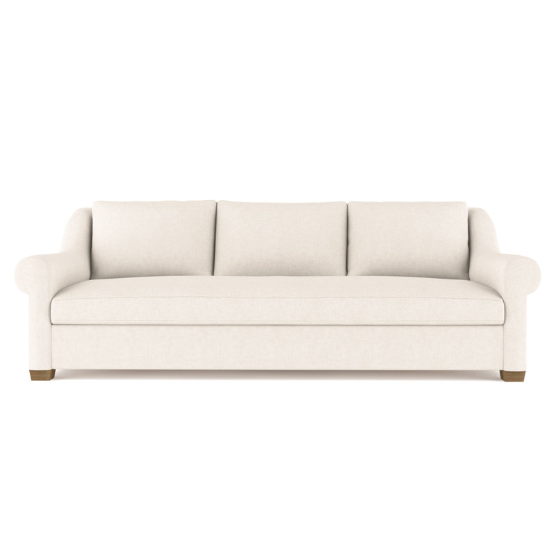 Canapé Thompson, H 32 po x l 108 po x P 46 po, Velours moelleux albâtre, Patiné