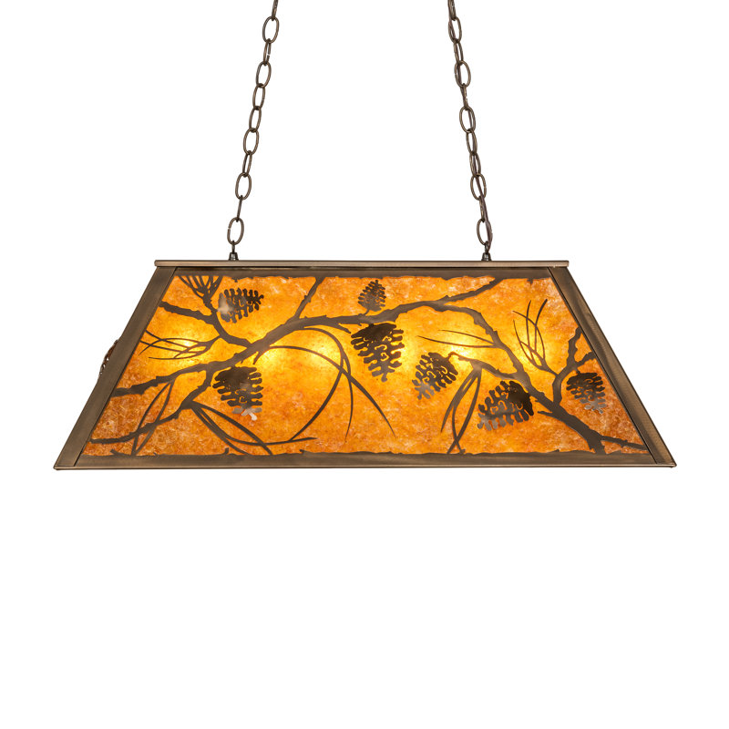 Jacklyn 6 - Light Pendant, Antique Copper, Amber