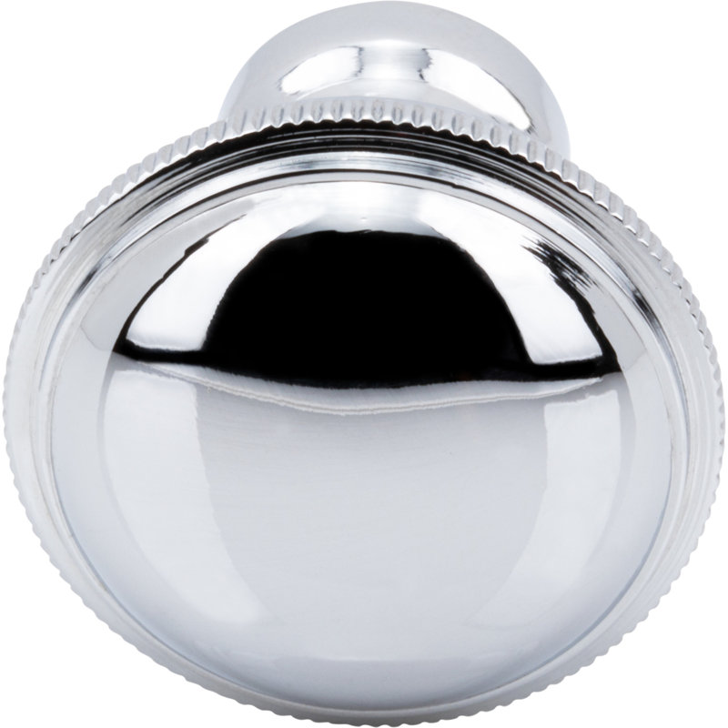 Purity 1 1/4" Diameter Round Knob, Polished Chrome