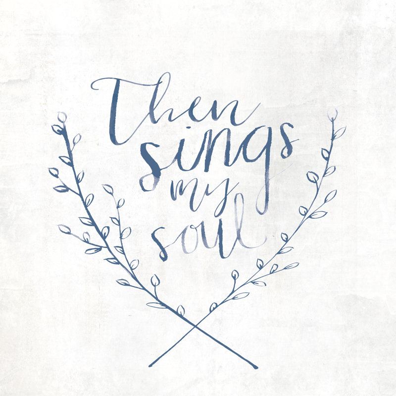Then Sings My Soul In Blue - Wrapped Canvas Print, 122cm H x 122cm W x 3.8cm D