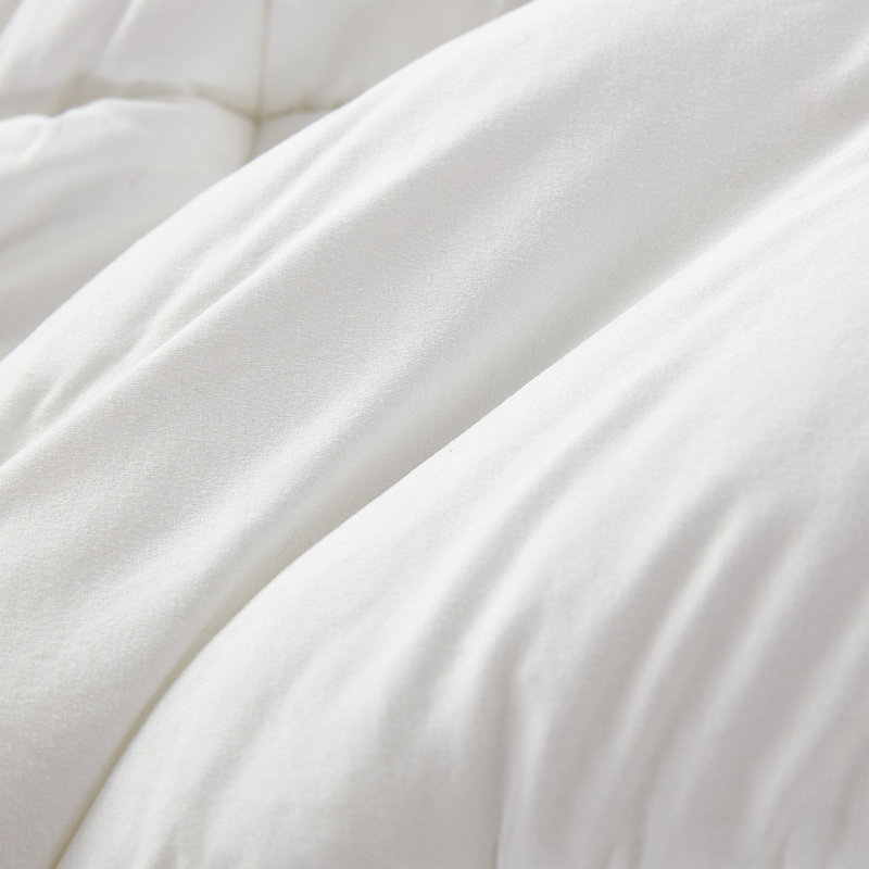 Summertime Coma Inducer Spandex-Infused Oversized Comforter, Cloud White, Alaskan King Comforter