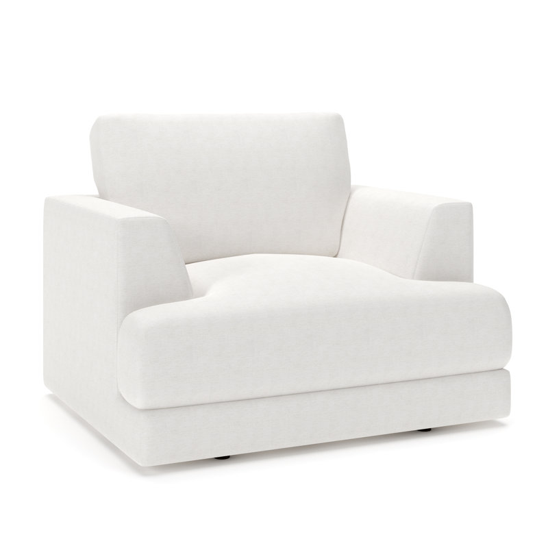 Fauteuil d'appoint Laguna, Chenille Crypton® neige Nomad