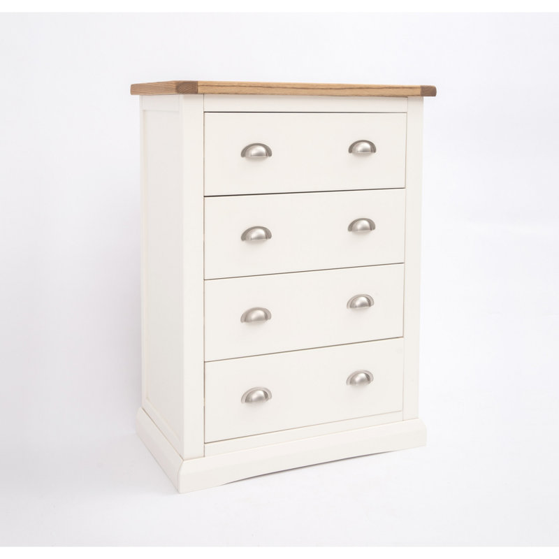 70cm W 4 - Drawer Chest of Drawers, Off White