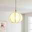 Luminaire suspendu en forme de citrouille 1 lumière Wynogène Haddington pour cuisine, salle à manger, entrée