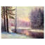 «River in Winter Landscape», peinture-29503502-34272983