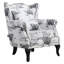 Colyn Upholstered Fabric Wingback Chair