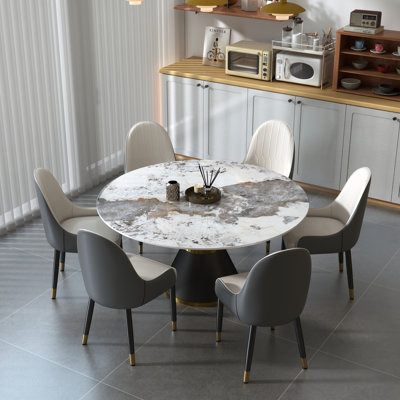 Benedic 6 - Person Pedestal Dining Set