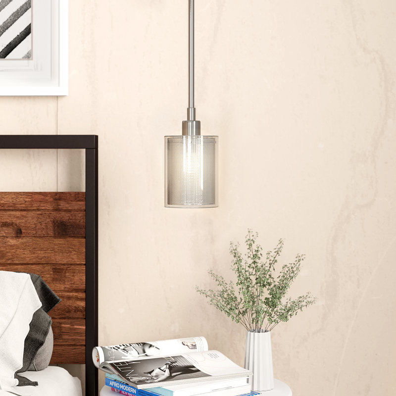Luminaire suspendu cylindrique à 1 lumière Barron