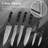 9-Piece Japanese Damascus Kitchen Knife Set with Block