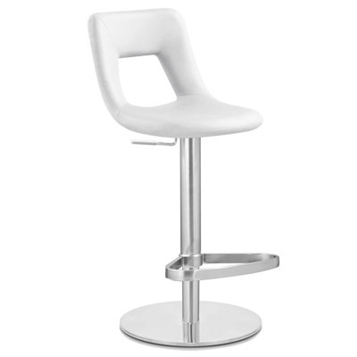 Tabouret de bar Jazz - Base plate ronde - bleu